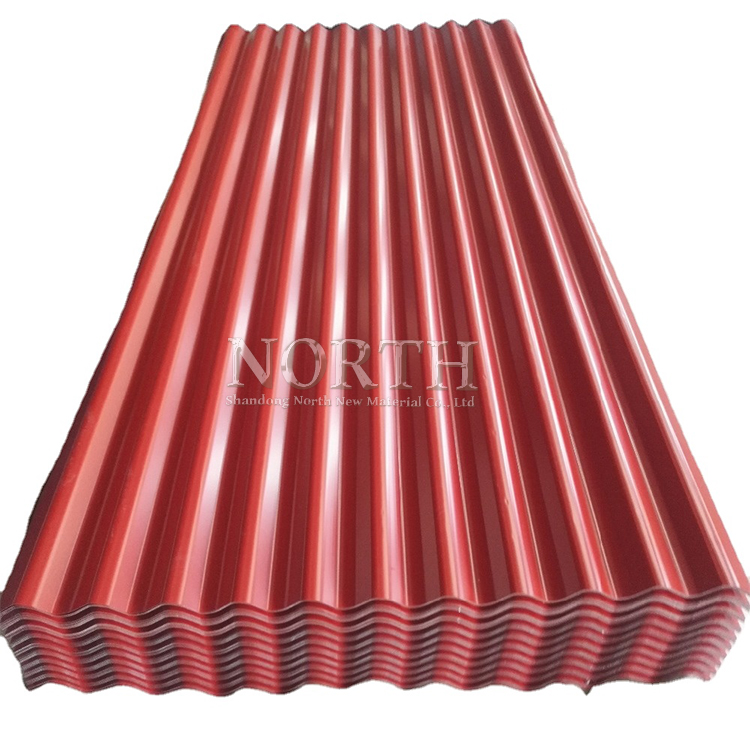 Colored Corrugated Red Green Roofing Sheet For Houses