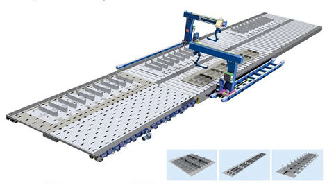 Poste de travail intelligent pour sous-ensembles de soudage de navires Zhouxiang
