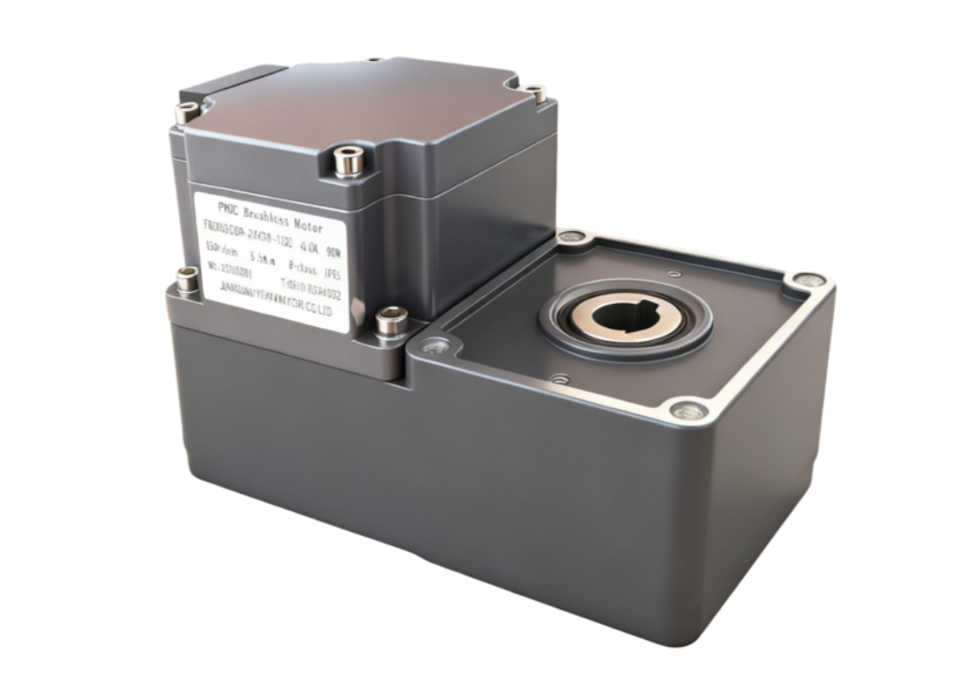 Yifan Motor Bürstenloser DC-Getriebemotor 24V 120W, F80BS12-2430-J20, für Solarreinigungsroboter