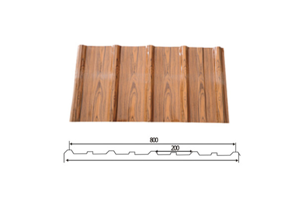 YX17-200-800/Color recubierto de chapa de acero corrugado /PPGI Hoja de acero para techos de tejas