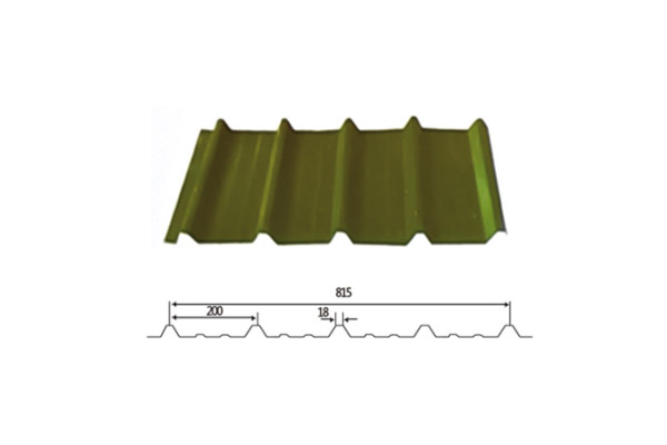 YX25-200-815 /Color recubierto de chapa de acero corrugado /PPGI hoja de acero para techos de tejas