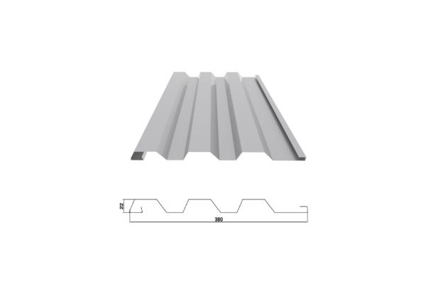 YX22-120-380 /Color recubierto de chapa de acero corrugado /PPGI hoja de acero para techos de tejas