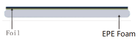 Aislamiento de espuma EPE de lámina simple
