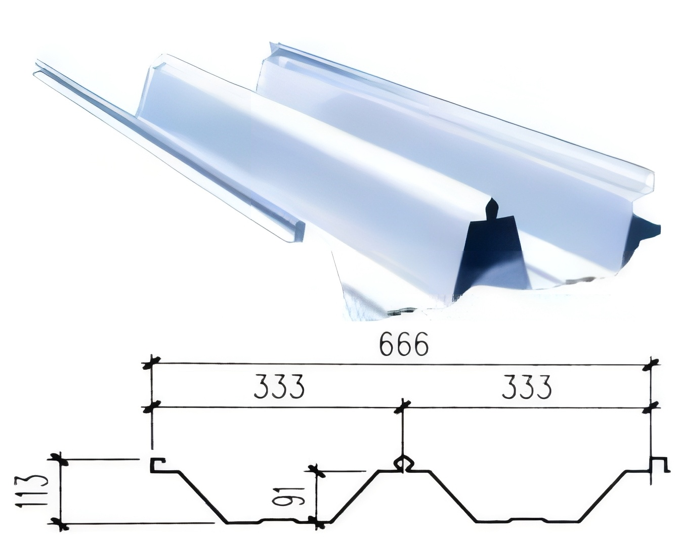 YX91-333-666 /Color recubierto de chapa de acero corrugado /PPGI hoja de acero para techos de tejas