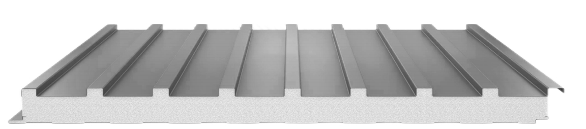 Panel de Gran Muralla / JundaRoof / Panel para Techo / Panel Sandwich con núcleo de espuma PUR/PIR/PIR+