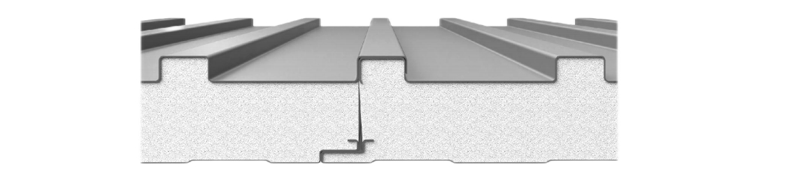 Panel de Gran Muralla / JundaRoof / Panel para Techo / Panel Sandwich con núcleo de espuma PUR/PIR/PIR+