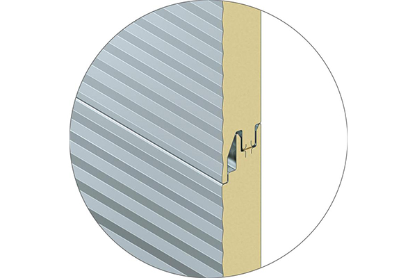 Panel de pared oculto con sujetador