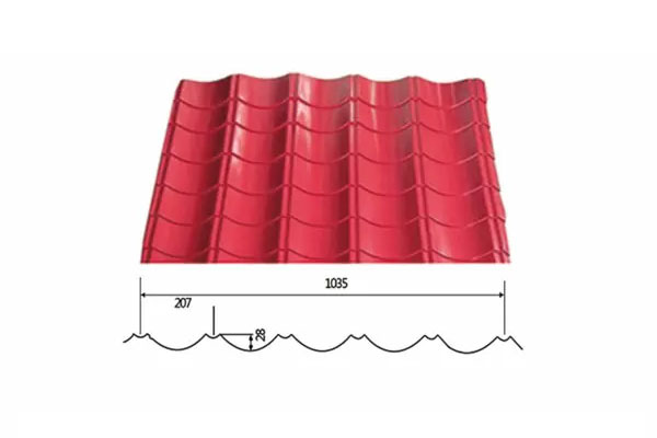 Hoja de acero corrugado PPGI/PPGL recubierta de color Hoja de acero corrugado PPGI/PPGL recubierta de color