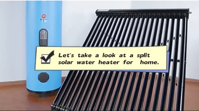 Let's take a look at split solar water heater for home