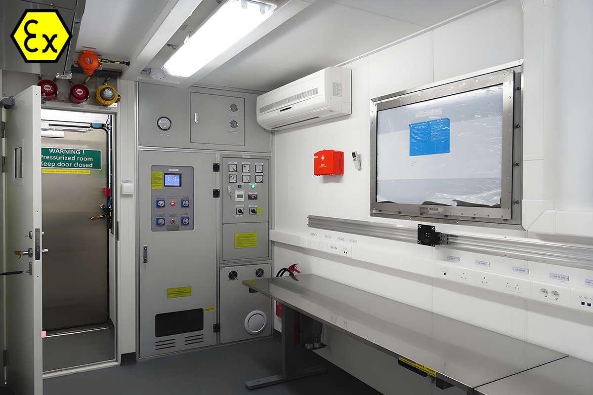 Gabinete de Análisis Presurizado a Prueba de Explosiones
