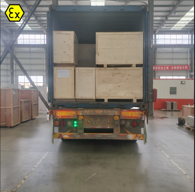 Contenedor completo de 20FT de aires acondicionados inverter antideflagrantes ATEX entregado a un cliente de los EAU el July 5, 2026 Contenedor completo de 20FT de aires acondicionados inverter antideflagrantes ATEX entregado a un cliente de los EAU el July 5, 2026