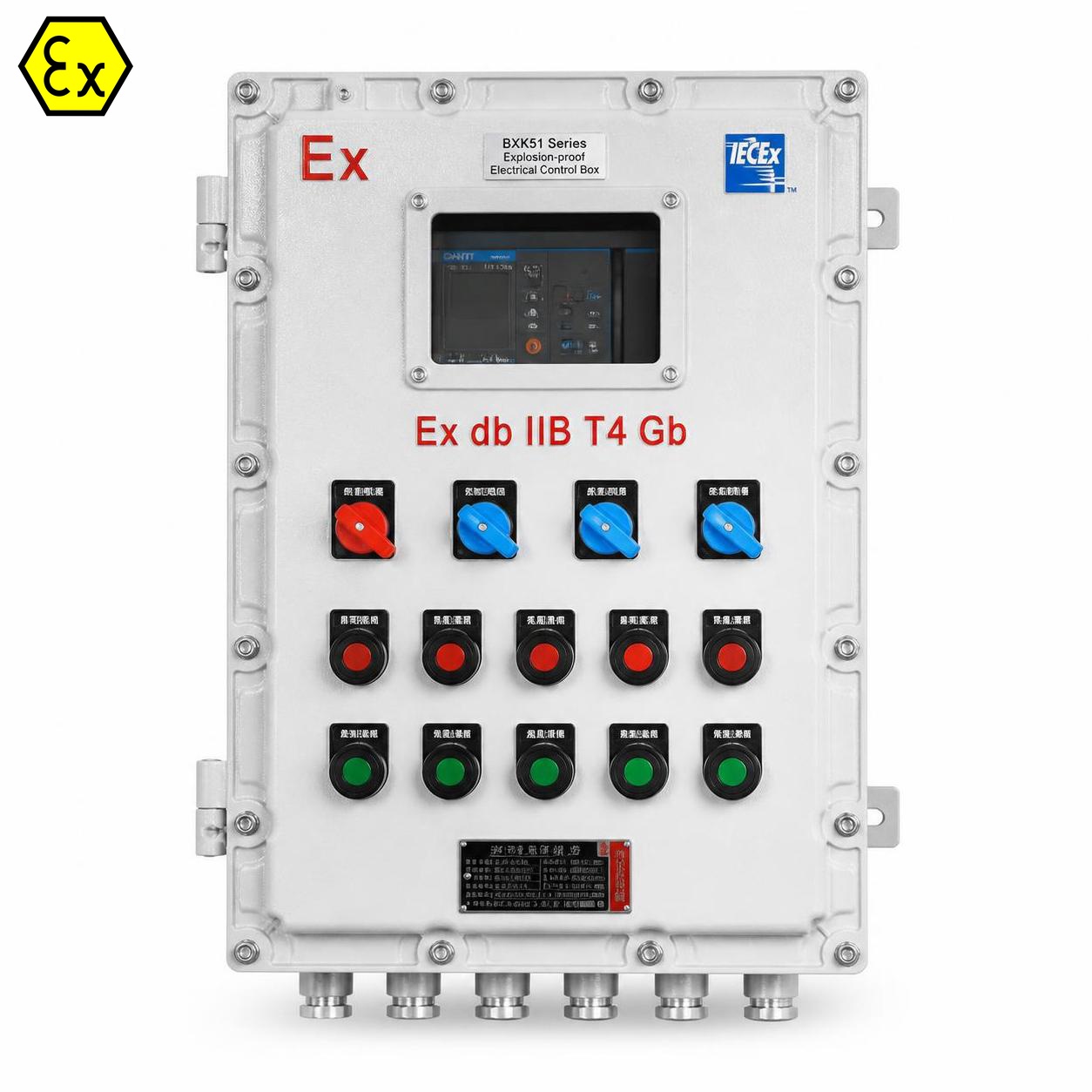 Armario eléctrico de control antideflagrante serie BXK51 | Solución de control de alta seguridad con plena conformidad con IECex para áreas peligrosas