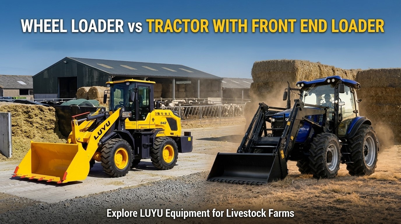 Radlader oder Traktor mit Frontlader: Was eignet sich besser für Viehbetriebe? Radlader oder Traktor mit Frontlader: Was eignet sich besser für Viehbetriebe?