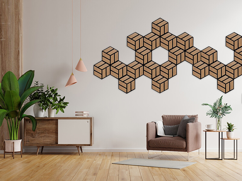 Small Hexagon Panel