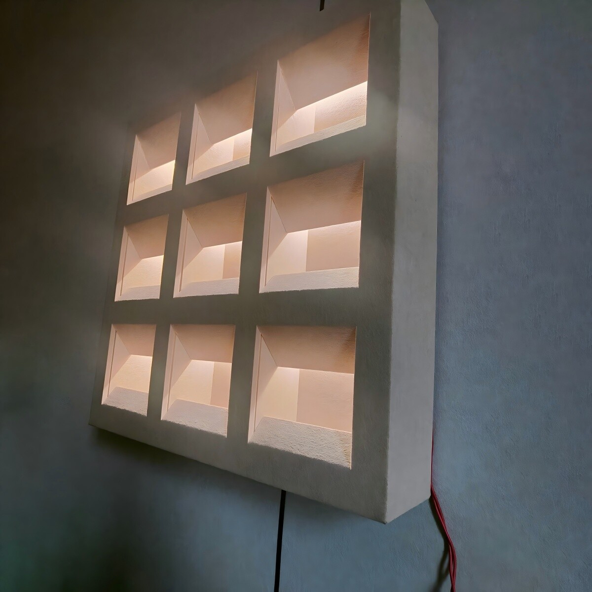 Polyester fiber acoustic panel decorative lamp