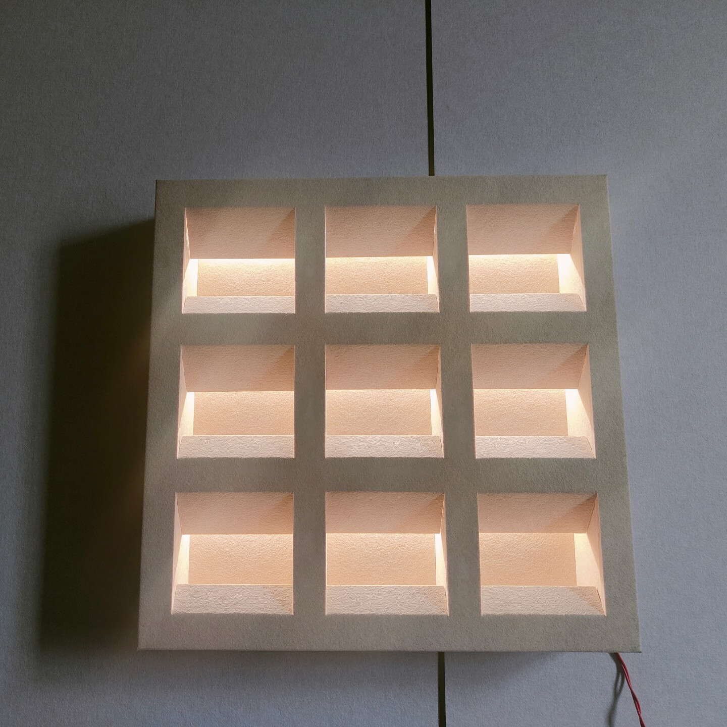 Polyester fiber acoustic panel decorative lamp