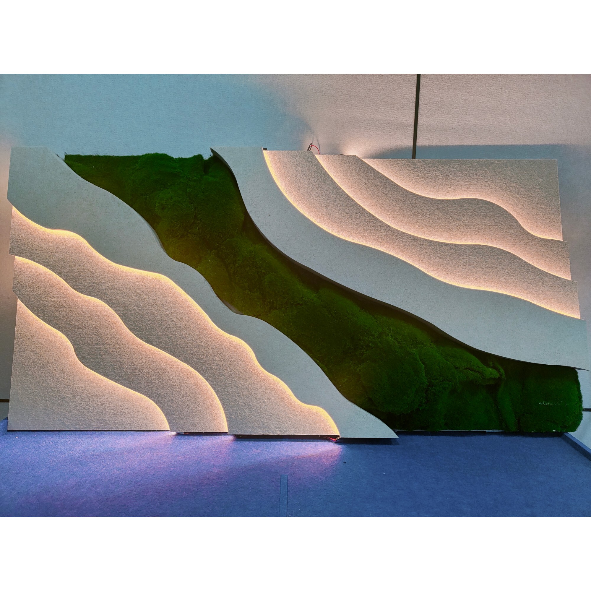 Polyester fiber acoustic panel decorative lamp