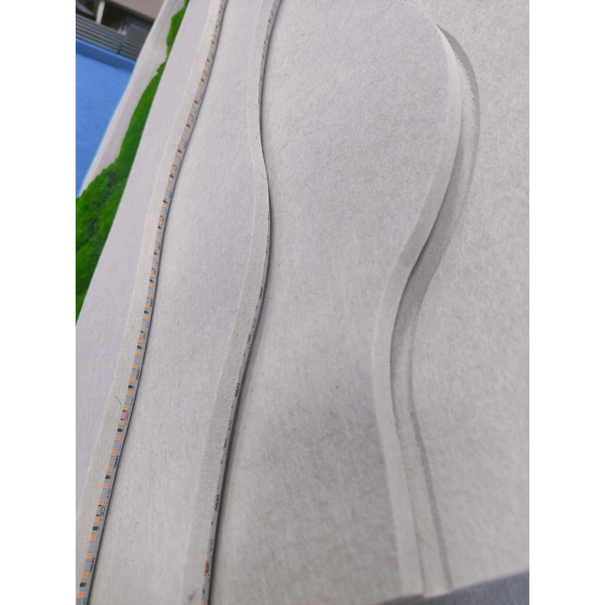 Polyester fiber acoustic panel decorative lamp