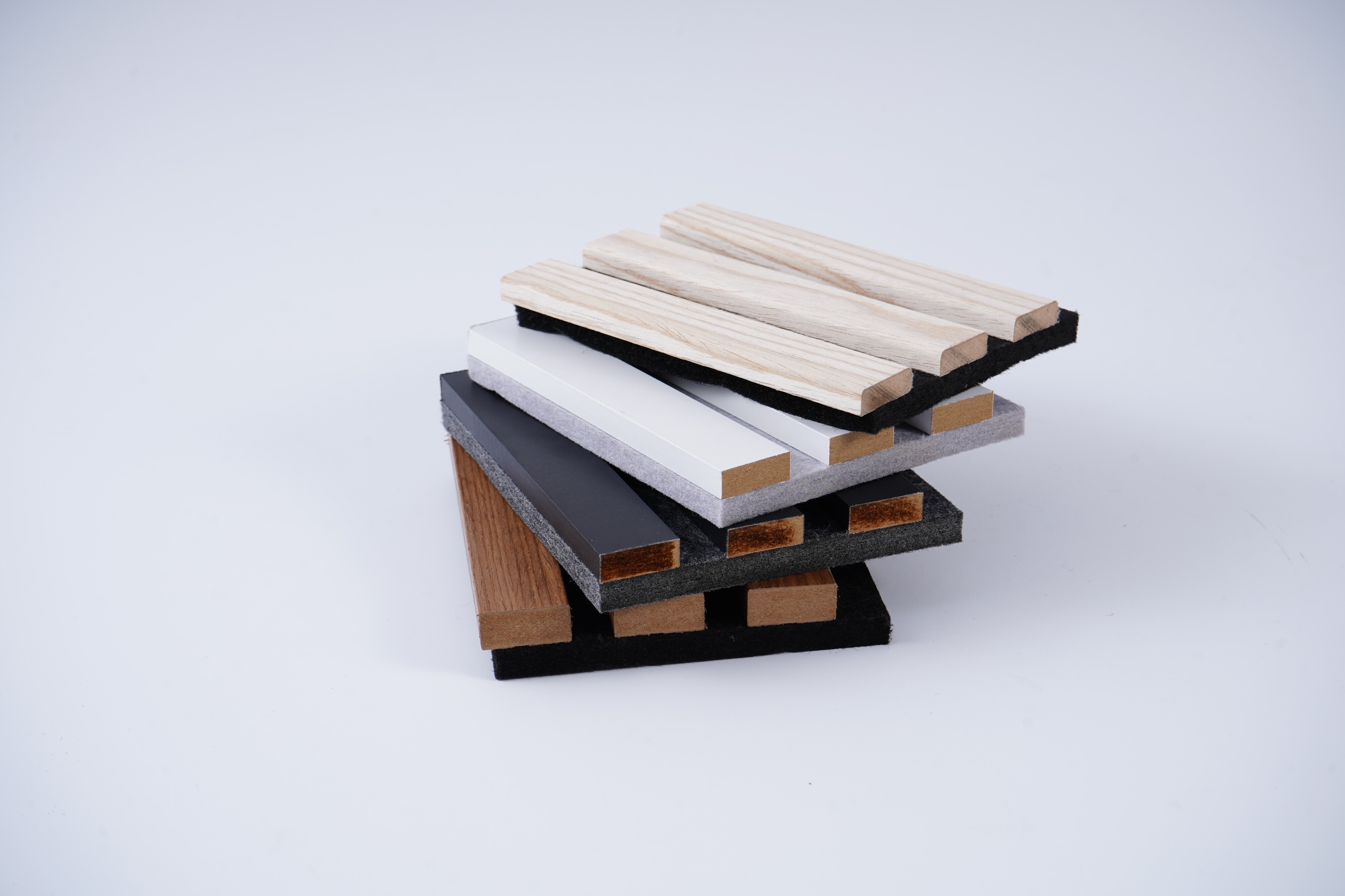 3 sides wooden slats panel