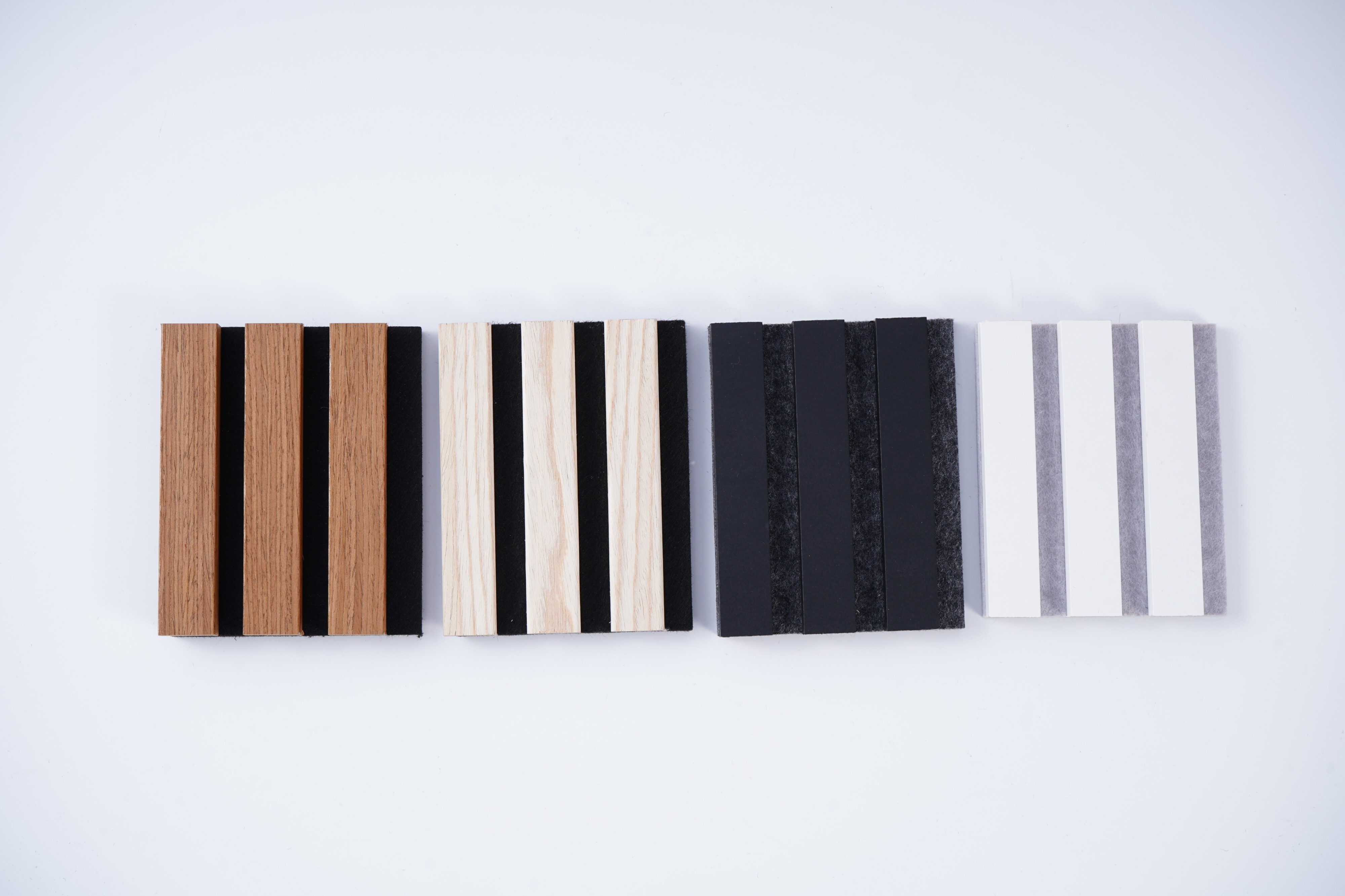 3 sides wooden slats panel