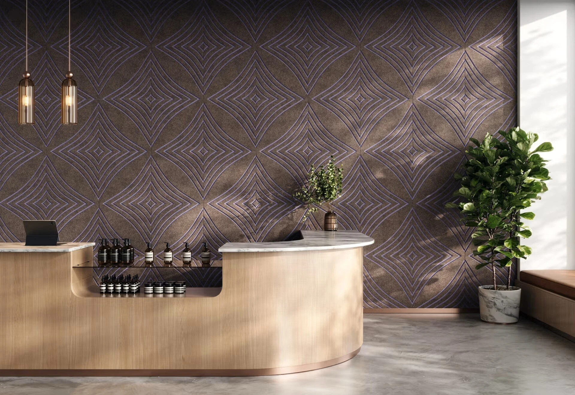 CNC PET wall panel