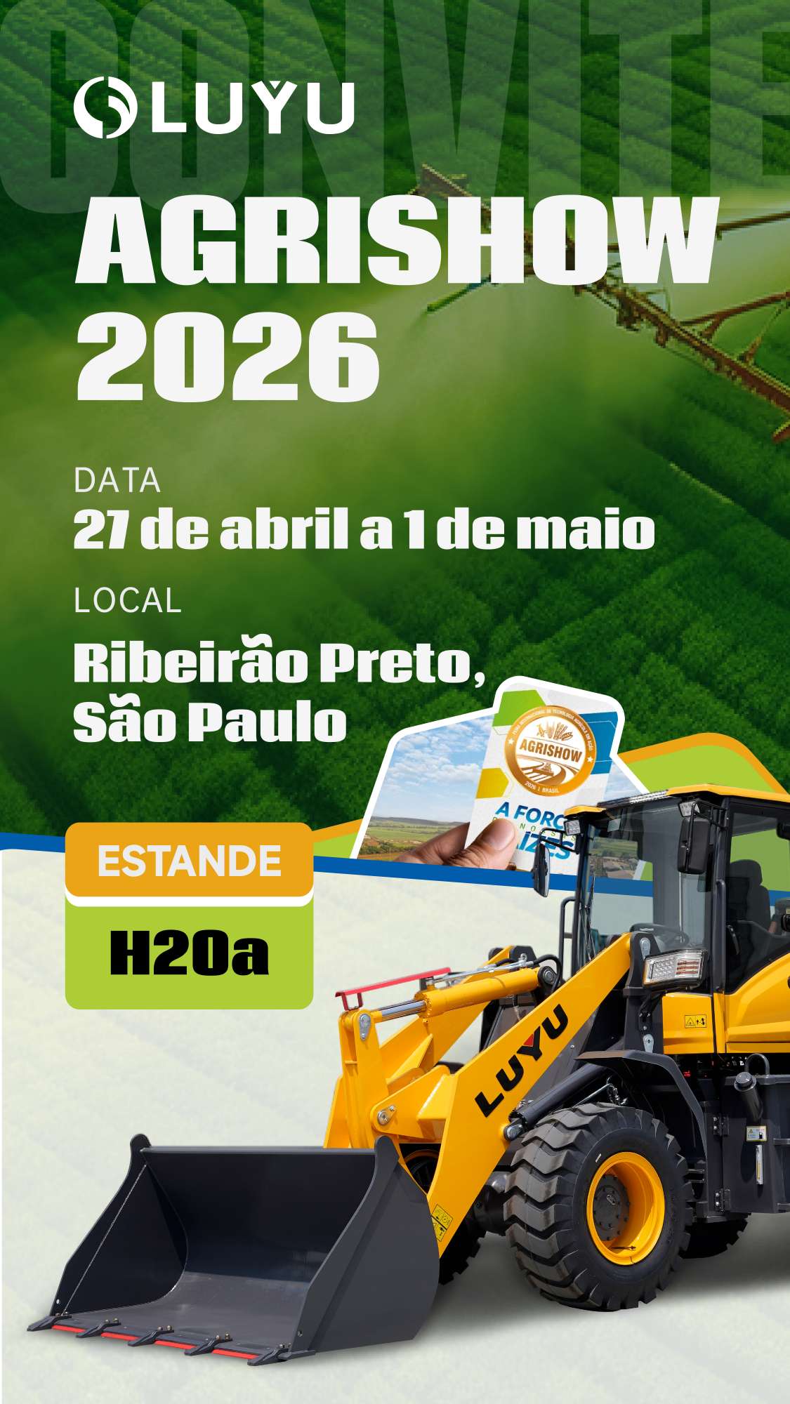 LUYU Einladung zur AGRISHOW 2026