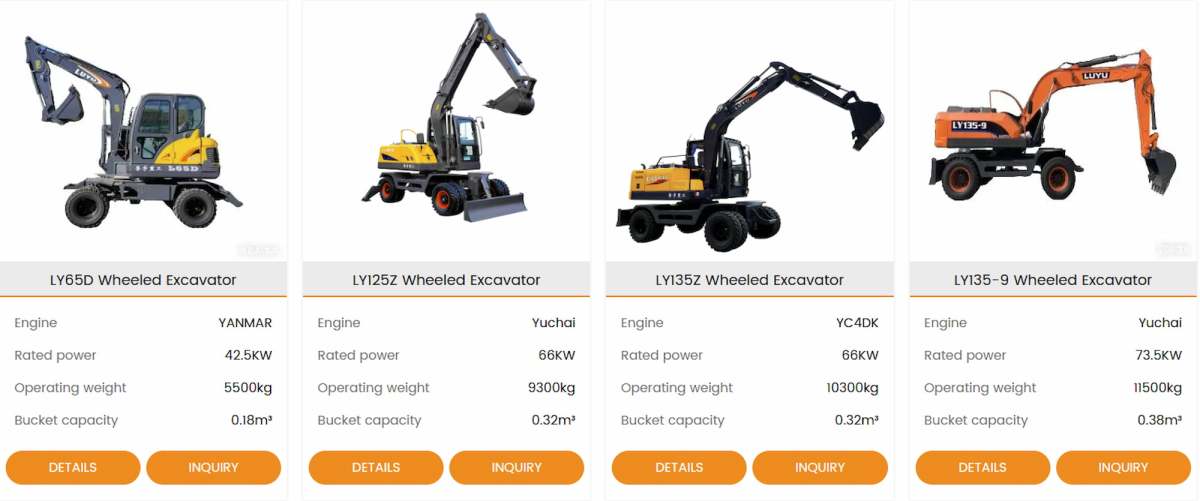 WHEEL EXCAVATOR LUYU