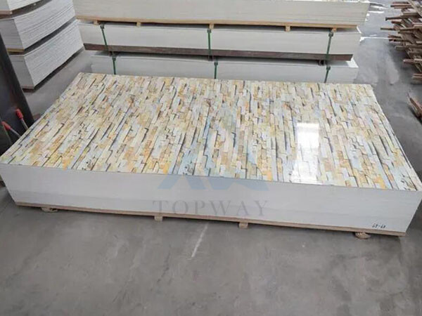 Línea de producción de láminas de mármol artificial de PVC