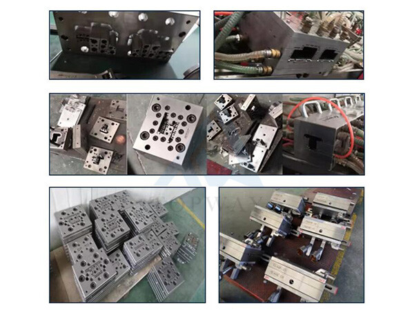 Línea de producción de perfiles para marcos de puertas y ventanas de PVC