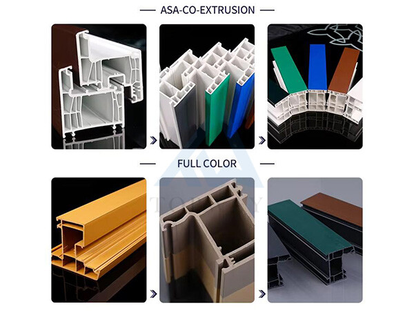 Línea de producción de perfiles para marcos de puertas y ventanas de PVC