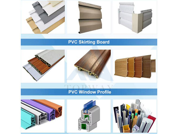 Línea de producción de perfiles para marcos de puertas y ventanas de PVC