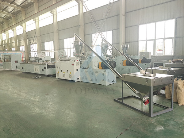 Línea de producción de perfiles para marcos de puertas y ventanas de PVC