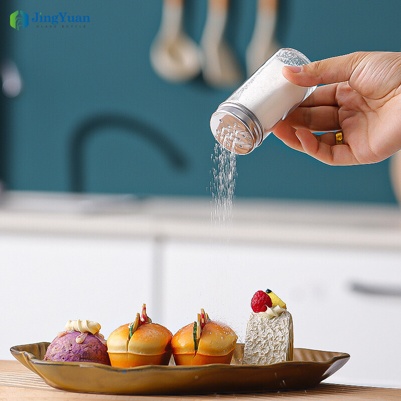 Frascos de cristal para salsas