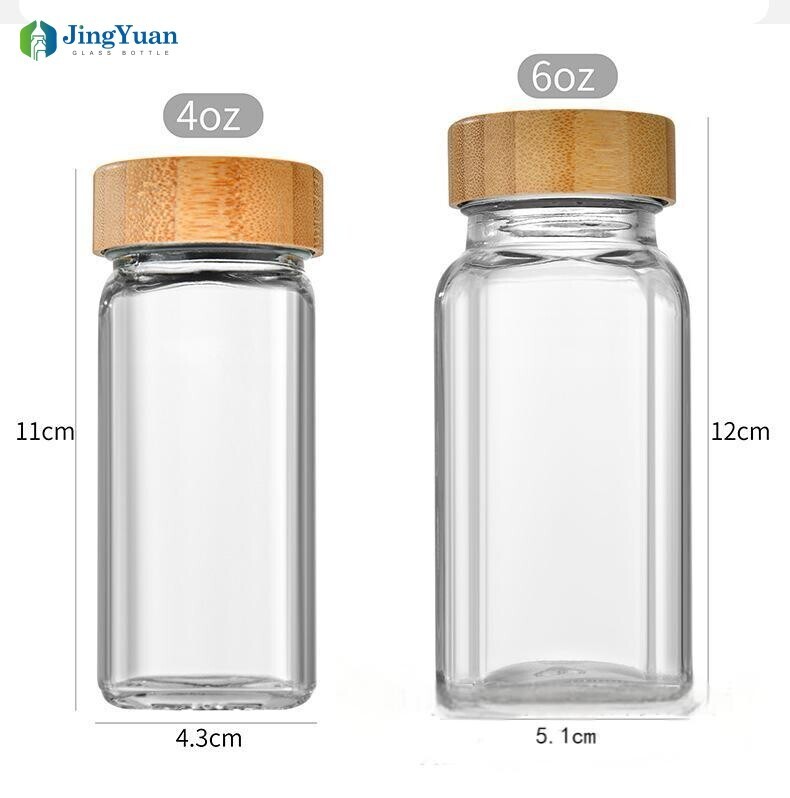 Frascos de cristal para salsas