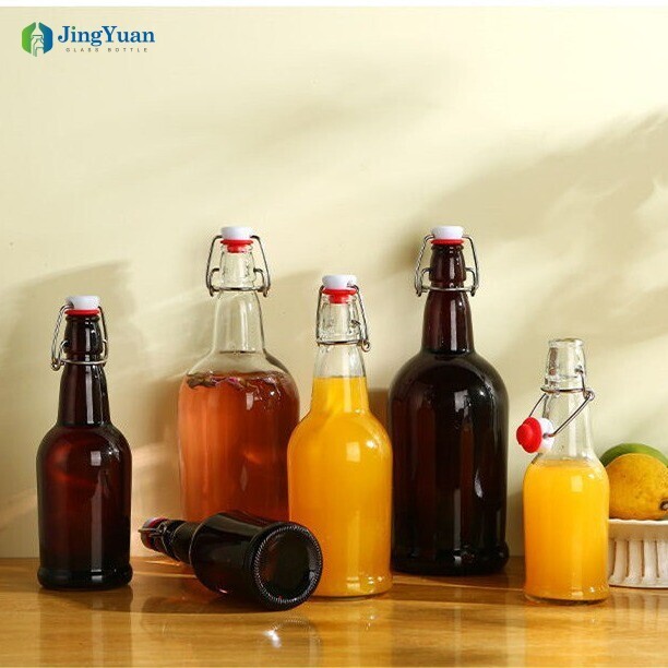 Botellas giratorias de vidrio