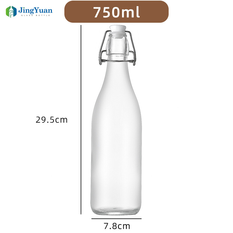 Botellas giratorias de vidrio