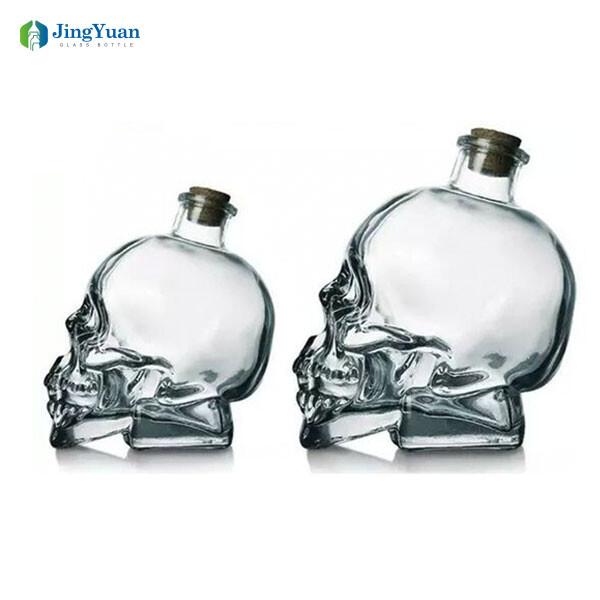 Botella de vidrio para bebidas espirituosas