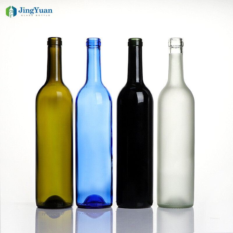 Botella de cristal para vino