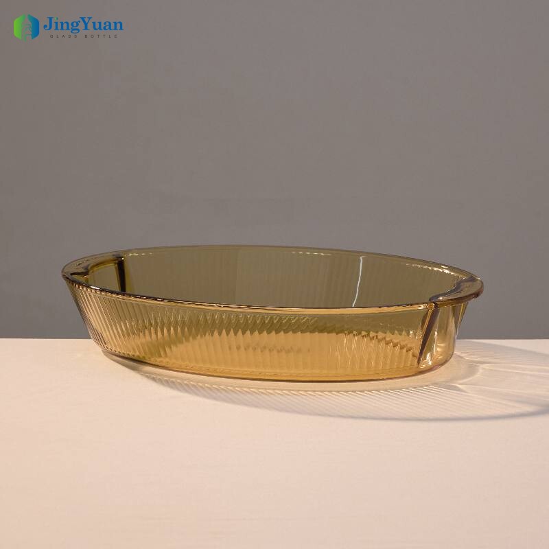 bandeja de horno de vidrio borosilicato