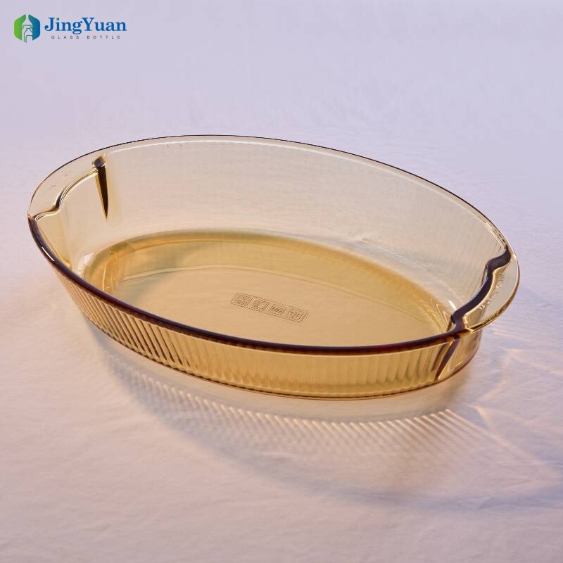 bandeja de horno de vidrio borosilicato