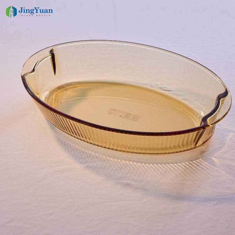 bandeja de horno de vidrio borosilicato