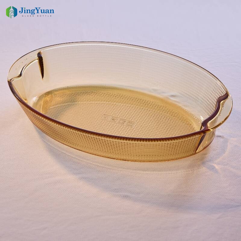 bandeja de horno de vidrio borosilicato