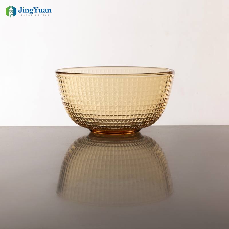 Bol a cuadros de vidrio borosilicato