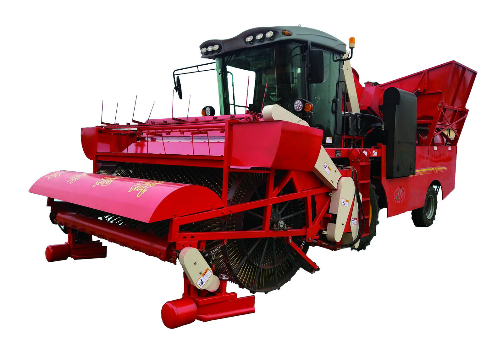 Gourd melon harvester in action