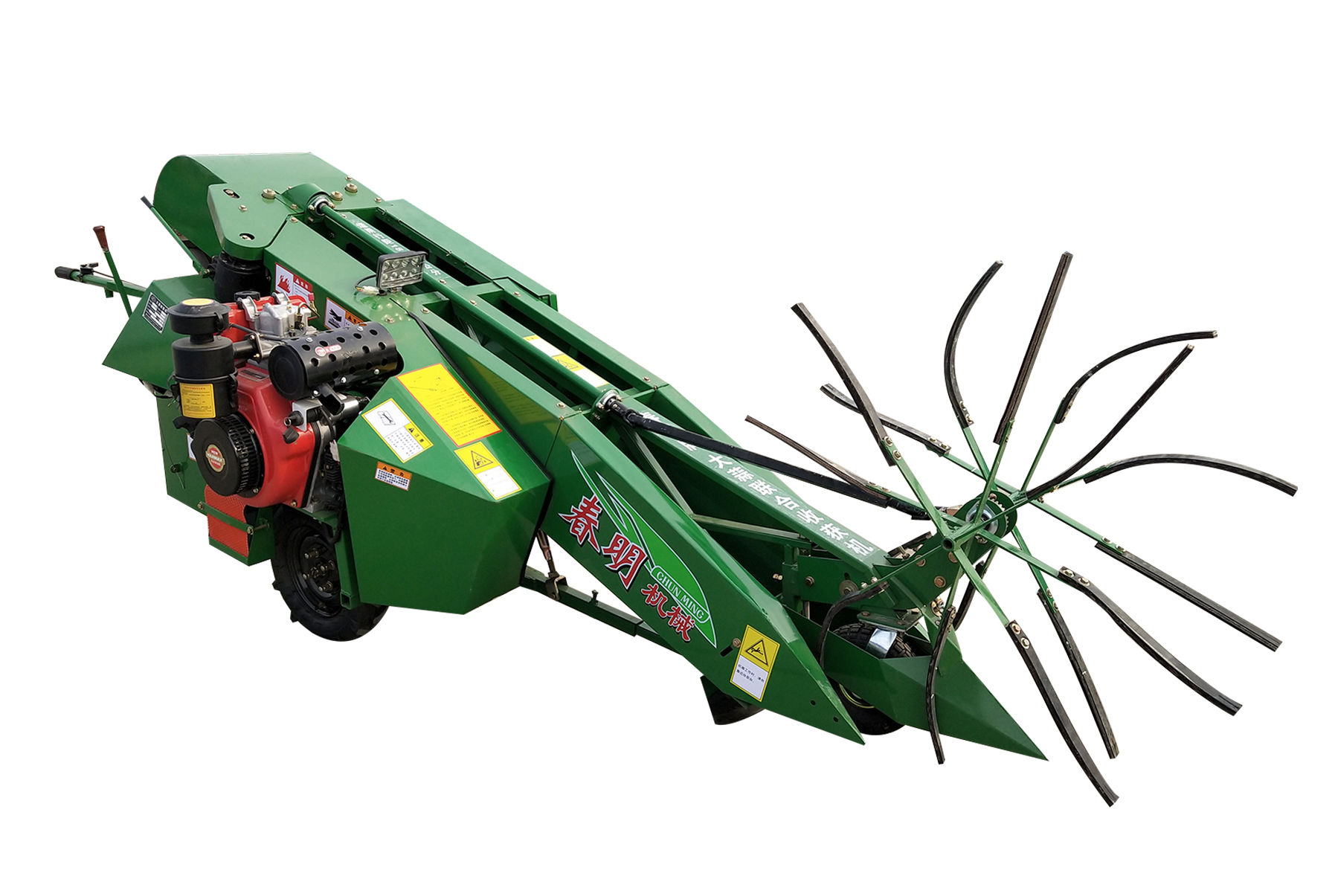 Hand-held garlic combine harvester