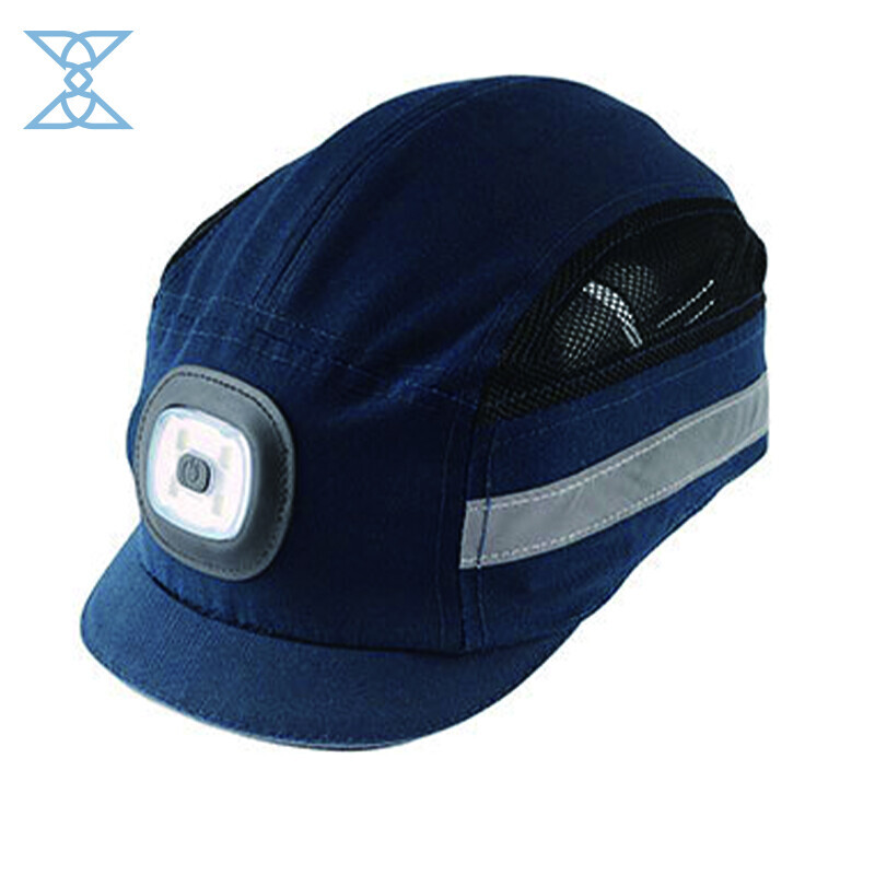 Lighting Protective Cap with LED Headlight - Certified Safety Headgear