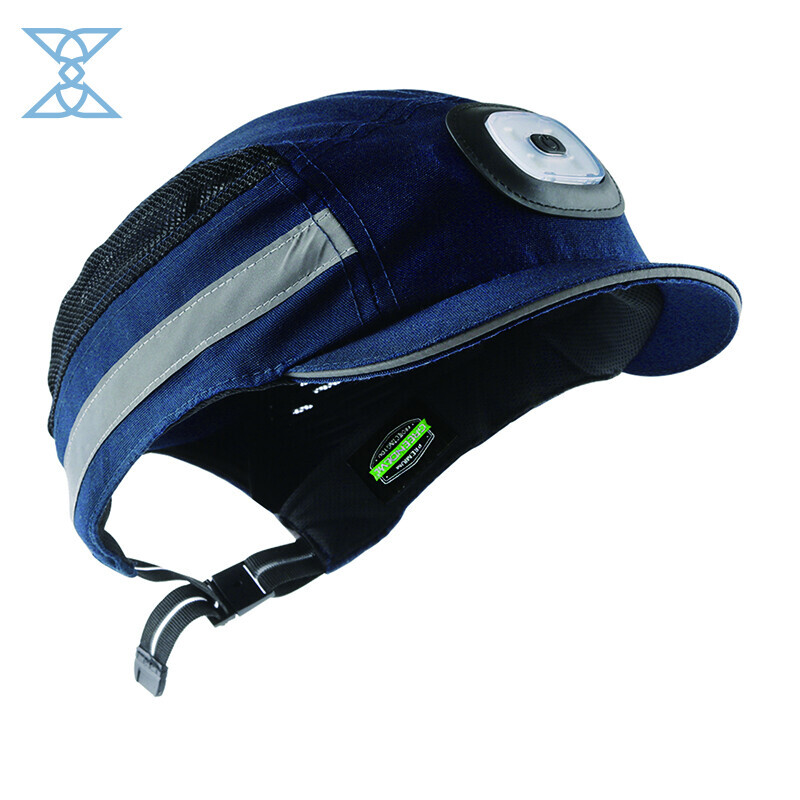 Lighting Protective Cap with LED Headlight - Certified Safety Headgear