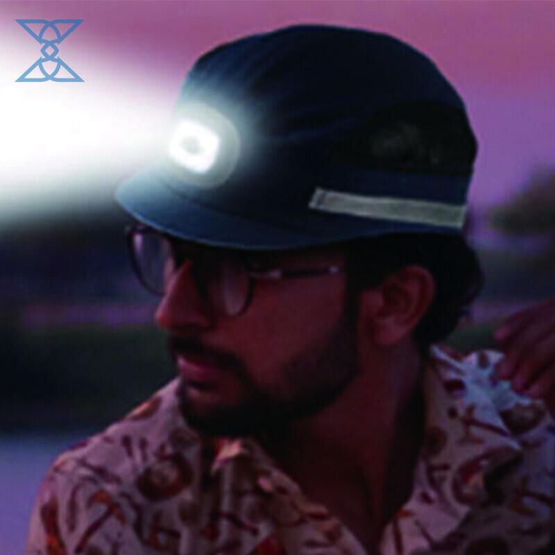 Lighting Protective Cap with LED Headlight - Certified Safety Headgear