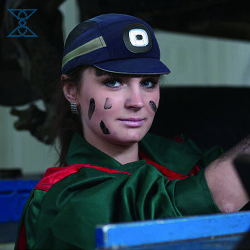 Lighting Protective Cap with LED Headlight - Certified Safety Headgear