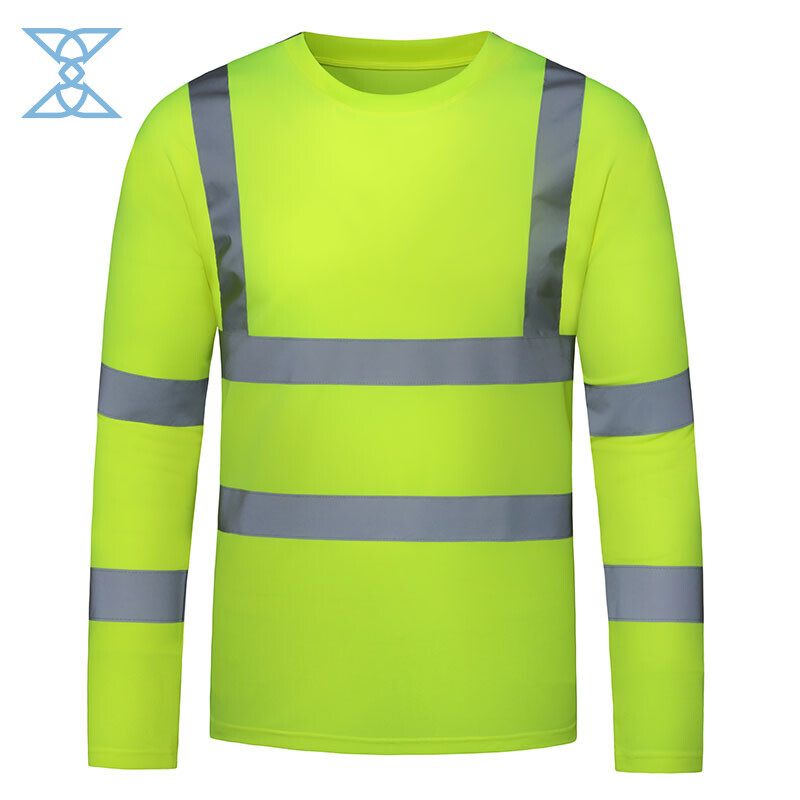High Visibility Reflective Long Sleeve Work Shirt - EN ISO 20471 Certified